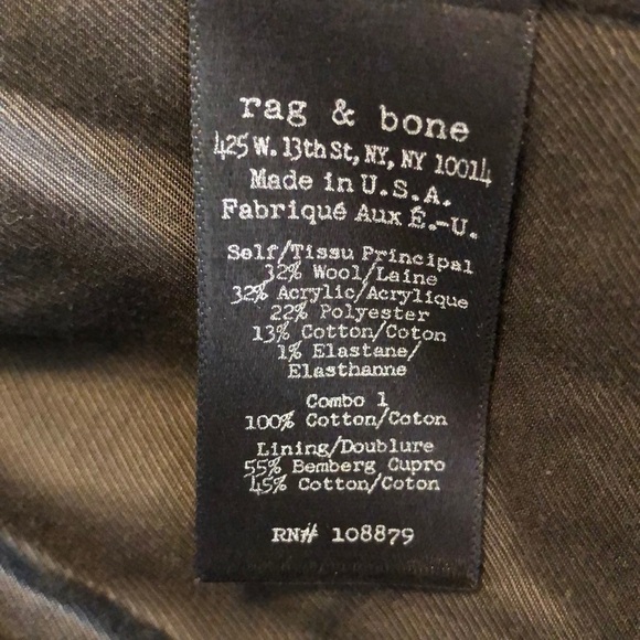 -euc Rag &Bone Harper blazer size 0. - Picture 11 of 12